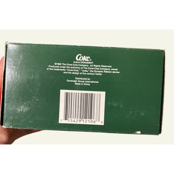 Coca Cola Polar Bear Collection Ornament Bear on Snowboard 1995 - Picture 5 of 13